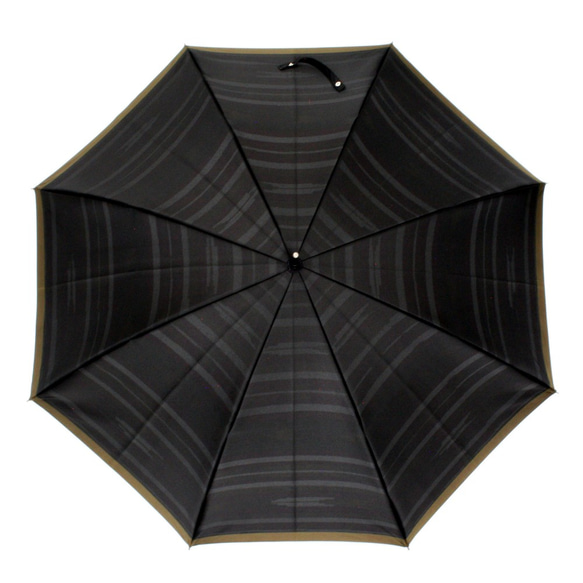【紳士 晴雨兼用傘】ネイティブほぐし　羽根：ブラック 4枚目の画像
