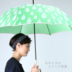 【雨傘】fusion-RIBBON- ネイビー 5枚目の画像