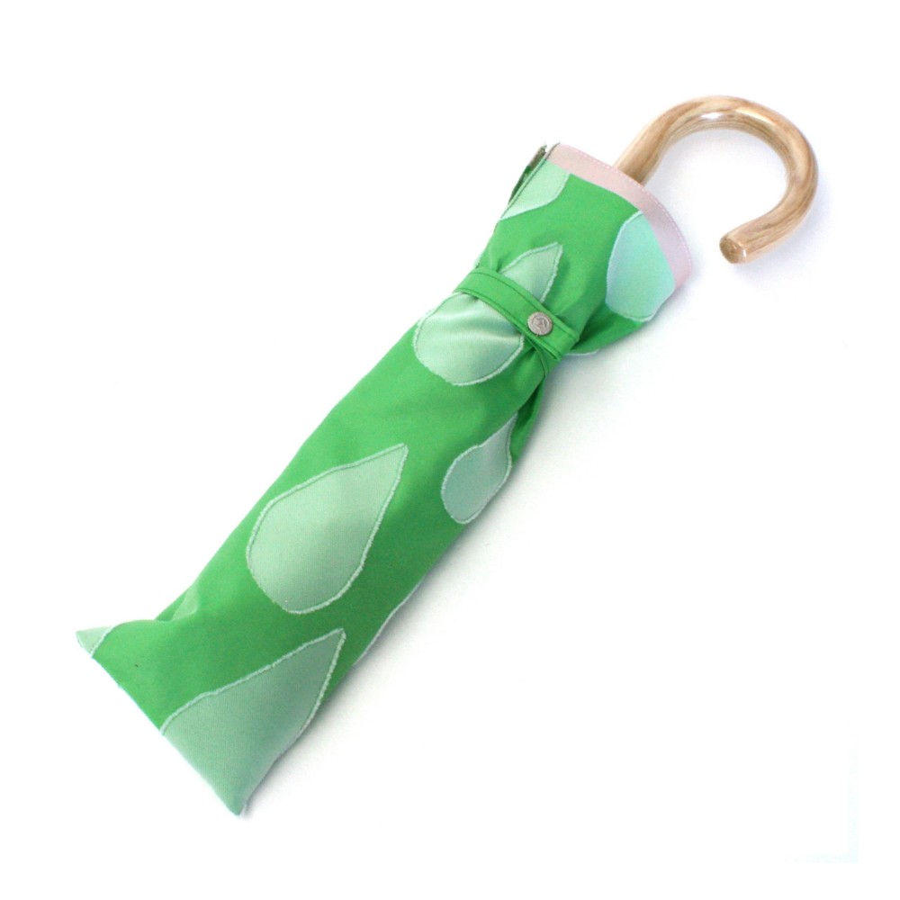 晴雨兼用傘   折りたたみ傘 レディース  日本製 おしゃれ 大人 かわいい ビジネス しずく グリーン 緑 個性的