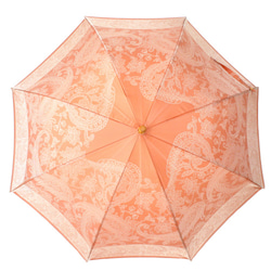 【晴雨兼用ジャンプ傘】kirie ペズリー ビンテージアプリコット 2枚目の画像