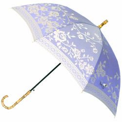 【晴雨兼用ジャンプ傘】kirie バラ ロイヤルパープル 1枚目の画像