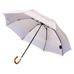 【晴雨兼用折りたたみ傘】kirie ペズリー アイスブルー 4枚目の画像