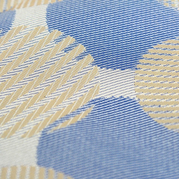 【防水、撥水サブバッグ】Umbrella cloth bagドットコラージュ　ブルー 3枚目の画像