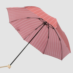 【雨天折疊傘】feel.t 金屬條紋粉色 第4張的照片