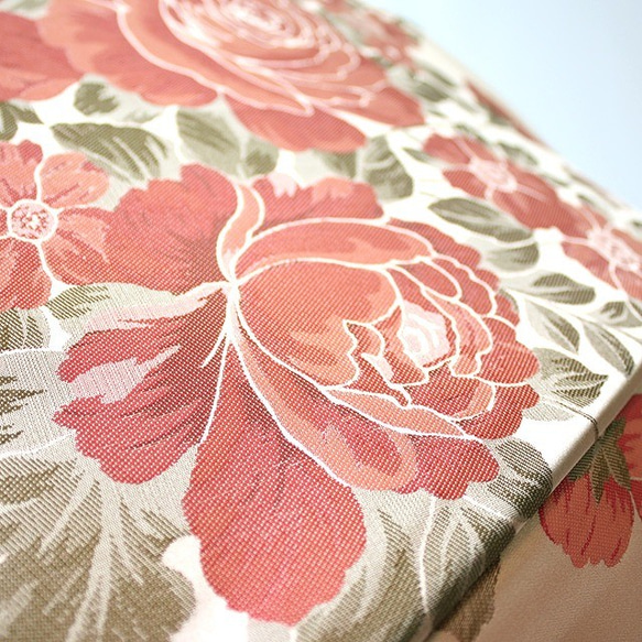 【晴雨兼用傘】絵おり 大バラ ベージュ 