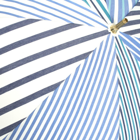 【晴雨兼用 ショート傘】stripe pattern3 7枚目の画像