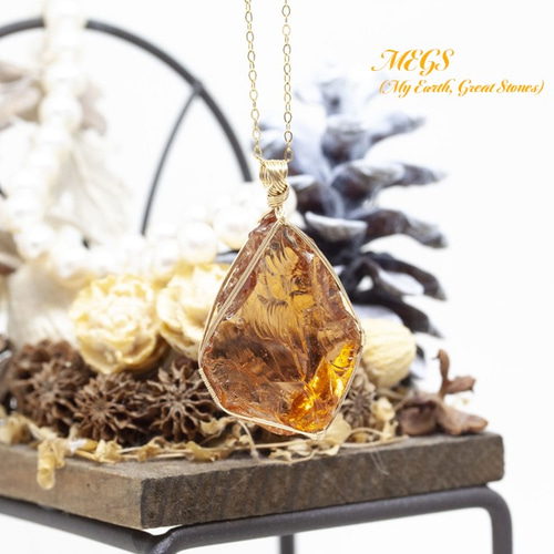 女神巻き®】 アンダラクリスタル レッドアンバー～Antique ワイヤー  