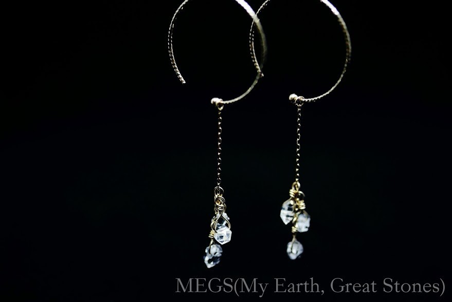 【K10 ハーキマーダイヤモンド】Seven Galaxies『太陽　Apollōn 日曜日』ピアス