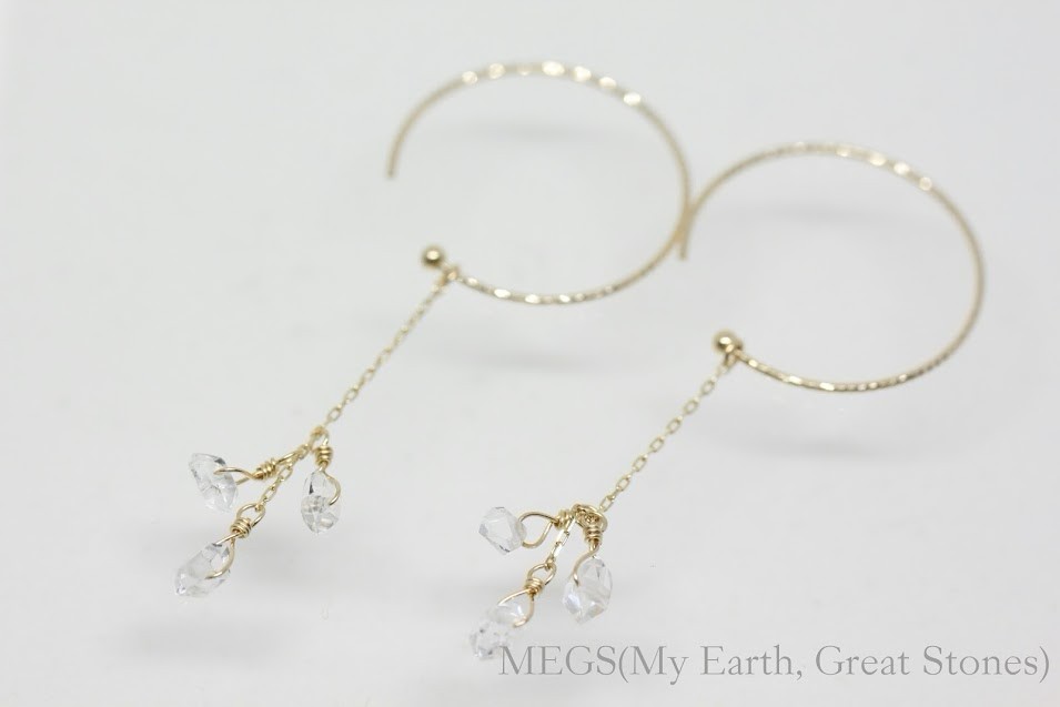 【K10 ハーキマーダイヤモンド】Seven Galaxies『太陽　Apollōn 日曜日』ピアス