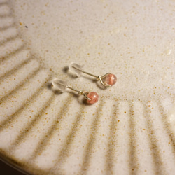 祝好運【草莓晶耳環】 s925純銀耳針式耳環 第5張的照片