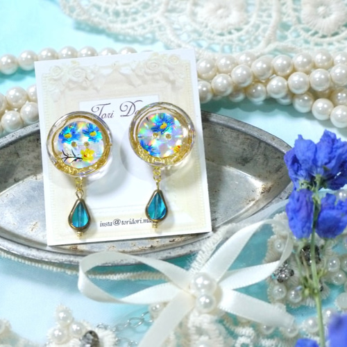 1394 新作*カラフルインド刺繍リボンタッセル*ピンクオレンジカボション 1394 新作*カラフルインド刺繍リボンタッセル*ピンクオレンジ