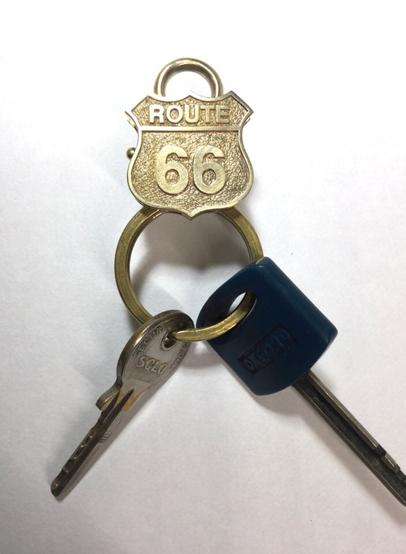 ROUTE66 キーリング、キーホルダー 2枚目の画像