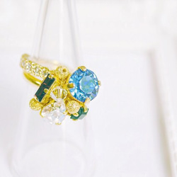 princess bijou ring set (blue) 第1張的照片