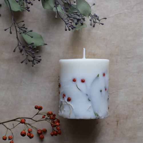 No.355 ボタニカルキャンドル ソイキャンドル ハンドメイド ソイ