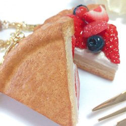 草莓醬漿果餡餅袋飾物假甜點 第5張的照片
