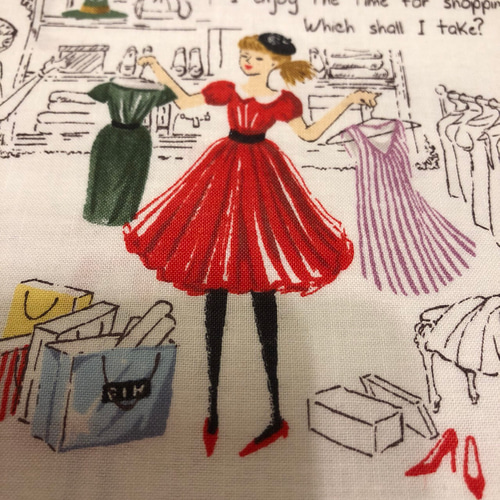 小関鈴子 パリジェンヌ白 生地 キルトスタジオ little kiss 通販