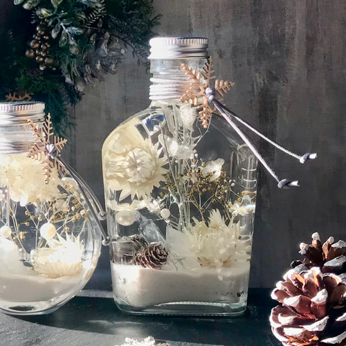 冬のスノーハーバリウム ハーバリウム・植物標本 絵灯花 通販 10631589