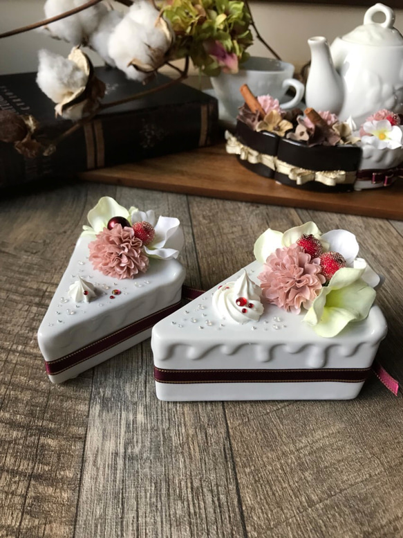 キラキラうっとりお花のショートケーキ S 4枚目の画像