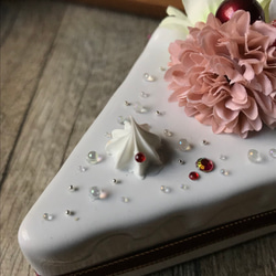 キラキラうっとりお花のショートケーキ S 3枚目の画像