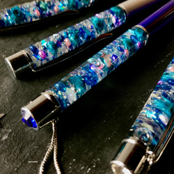 ハーバリウムボールペン 銀河（替芯１本付き） 2枚目の画像