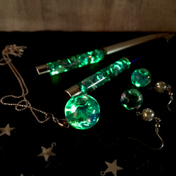 ハーバリウムボールペン 銀河（替芯１本付き） 4枚目の画像