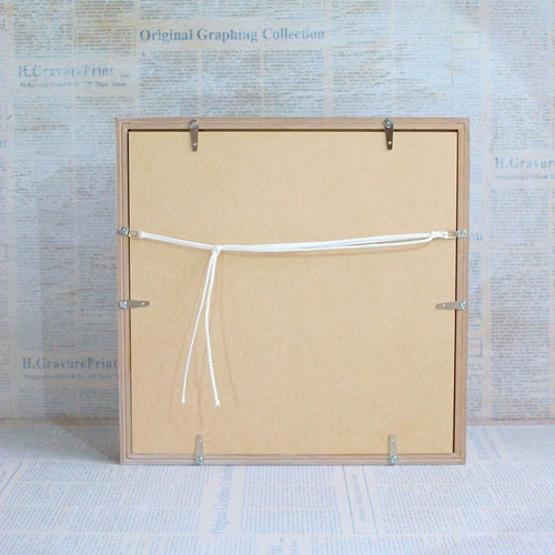 貝とシーグラス・海のコラージュ＊秋の夜空＊ベージュ額 立体