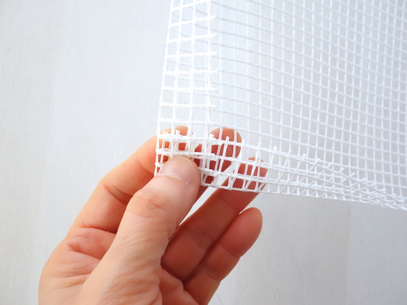 Tシャツヤーンで作ろう！ロッカーフッキング【四角いお花のマット・図案とキャンバスセット】＊＜説明書＆動画サポート＞ 4枚目の画像