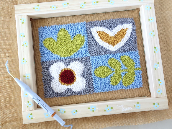 取り扱い終了のためラスト１個＊DIYニードルパンチ専用刺繍枠【 グリッパーストリップ・フレーム・キット 】 10枚目の画像