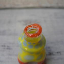 Tekuteku小瓶（黃色×淺藍色點） 第2張的照片