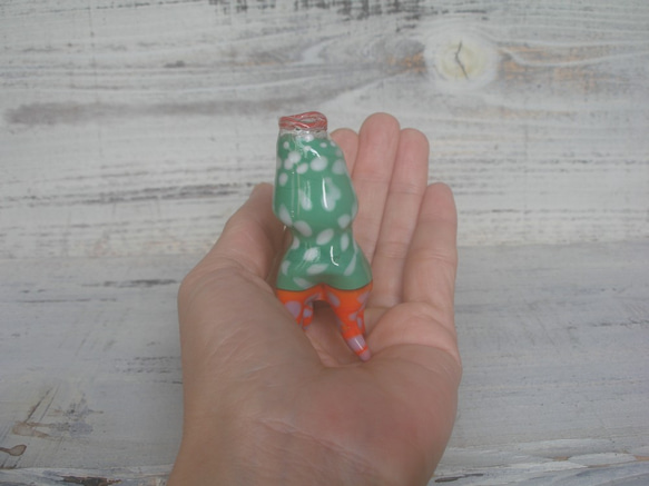 Tekuteku小瓶（綠×白點） 第3張的照片
