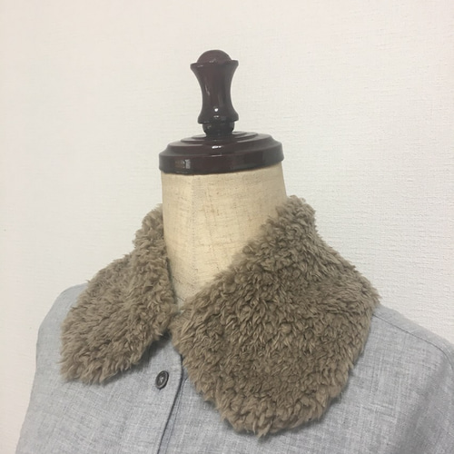 やわらかボアのつけ襟・camel shizuku その他ファッション nellcotton