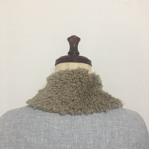 やわらかボアのつけ襟・camel shizuku その他ファッション nellcotton