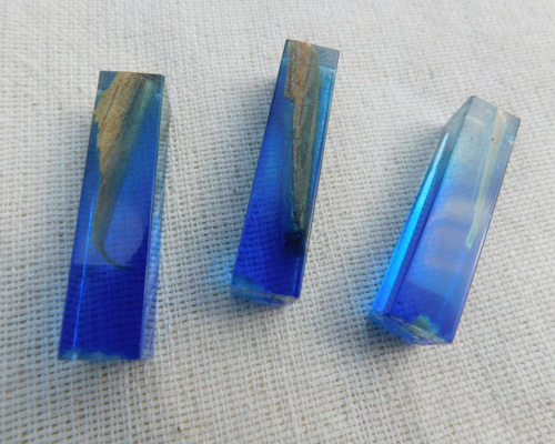 ペンダントトップ wood×resin 【深青色】 ペンダントトップ
