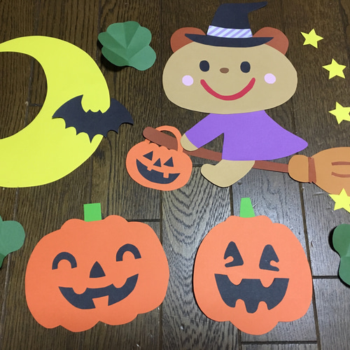 カラフルおばけちゃん&カボチャ カラフルおばけちゃん&カボチャ