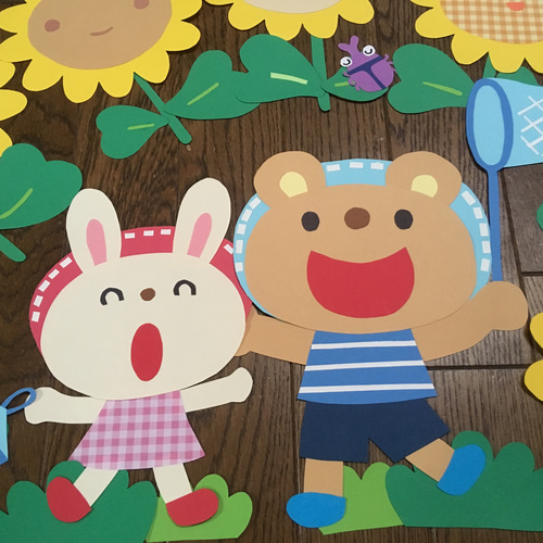 ♦♡虫取りうさぎちゃん*E*ひまわり畑とB*海*♡他*夏飾り♡♦ 虫取りうさぎちゃん*E*ひまわり畑とB*海*他*