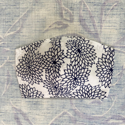 Creema限定『夏の福袋』浴衣リメイクの布マスク3枚入り(ネイビー/ホワイト #3) 4枚目の画像