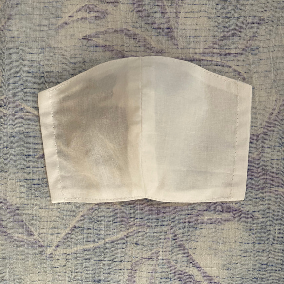 Creema限定『夏の福袋』浴衣リメイクの布マスク3枚入り(ネイビー/ホワイト/マスタード) 5枚目の画像