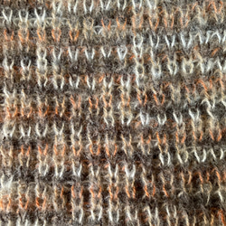イギリスゴム編みのスヌード（段染めモヘア／アースカラー) 5枚目の画像