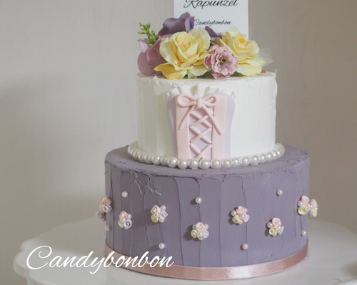 ラプンツェル風 クレイケーキ リングピロー candybonbon 通販 4891946