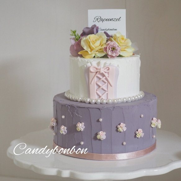 ラプンツェル風 クレイケーキ リングピロー candybonbon 通販 4891946