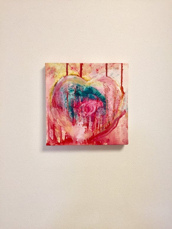 【更に値下げしました】抽象的な油彩画 フレーム付き 10080【フレームレス絵画】抽象画-油絵/吊り下げ画/店舗装飾画