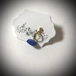 Lapislazuli small hoop pierce 2枚目の画像