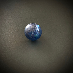 Blue gritter cabochon pierce 1枚目の画像