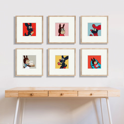 かわいいMILUの正方形アートポスター（20cm×20cm）miluとcomiluのねがいごと 4枚目の画像