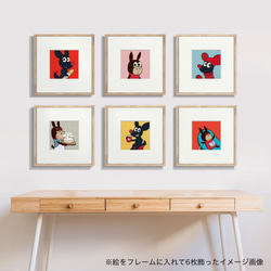 かわいいMILUの正方形アートポスター【6枚セット】 3枚目の画像