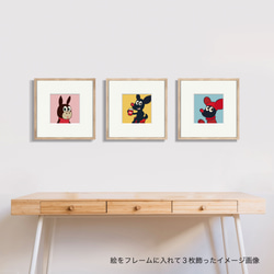 かわいいMILUの正方形アートポスター【3枚セット】 3枚目の画像