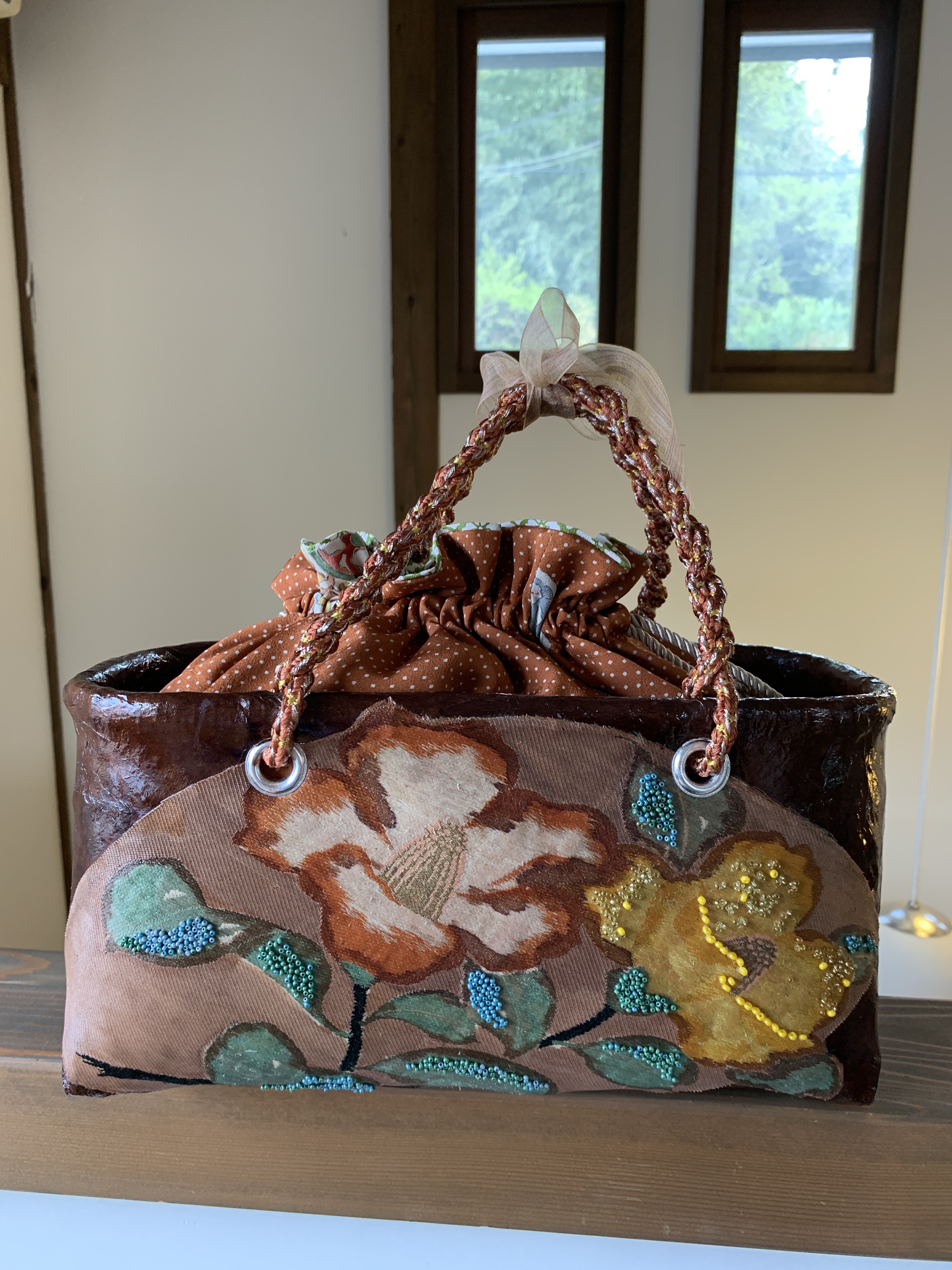 帯一閑張りバック