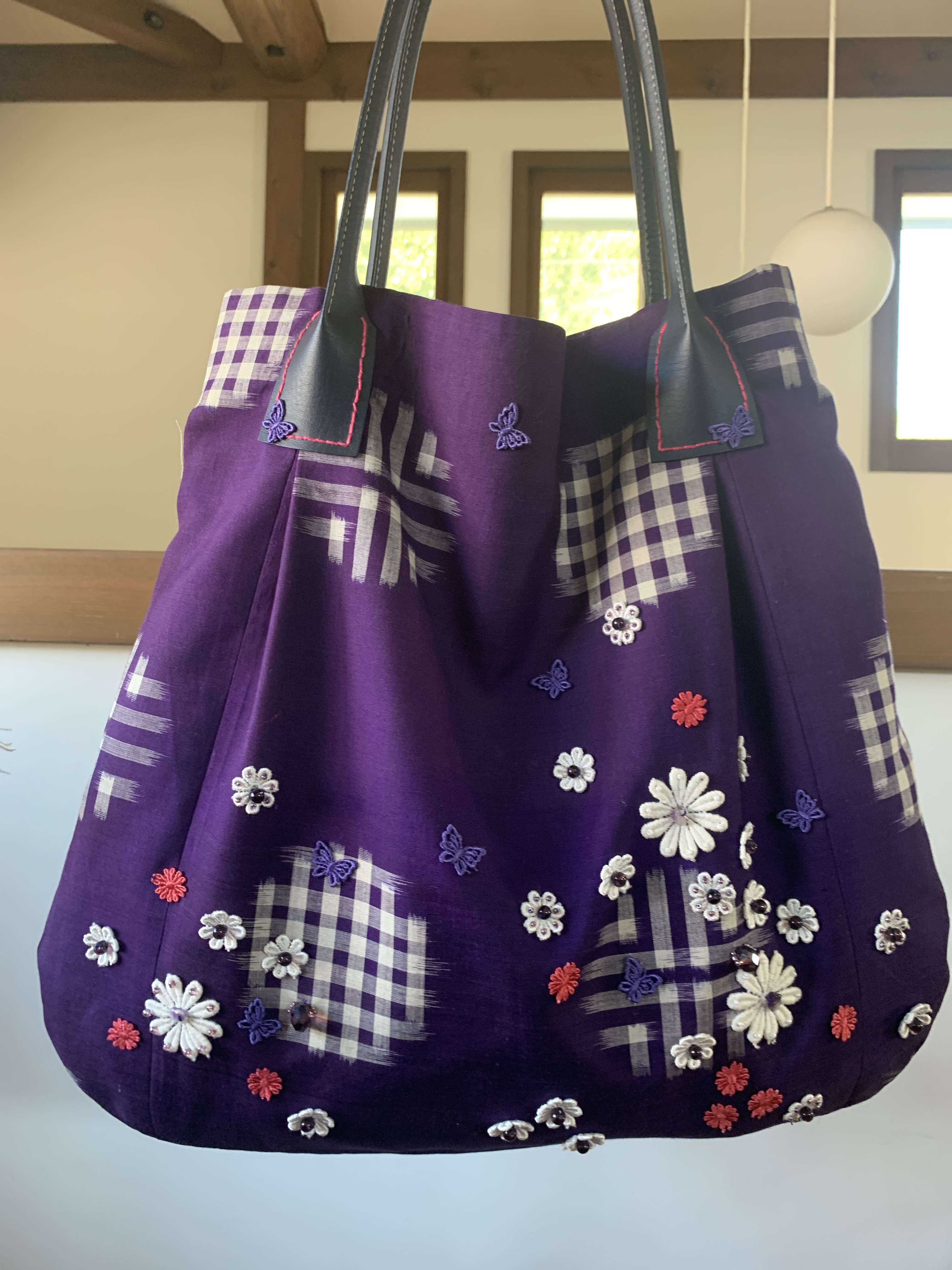 古布のリメイクトートバッグ...ヴィンテージ