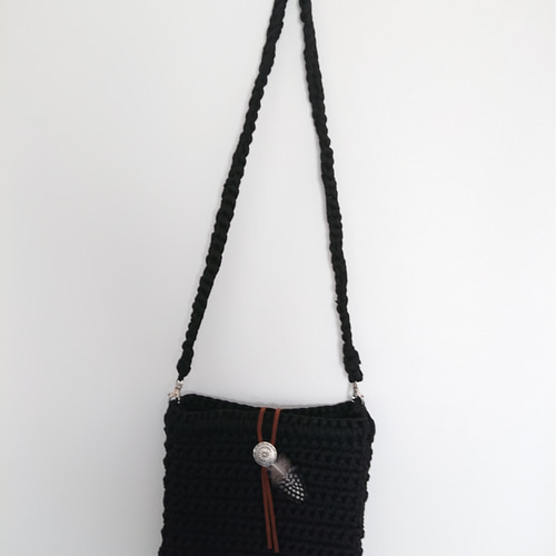 ズパゲッティバック ショルダーバック ズパゲッティ ショルダーバッグ 玉編み - メルカリ