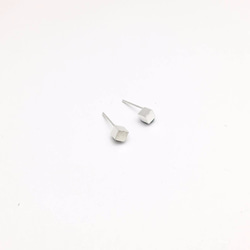 方糖塊純銀耳環/silver earring 第2張的照片